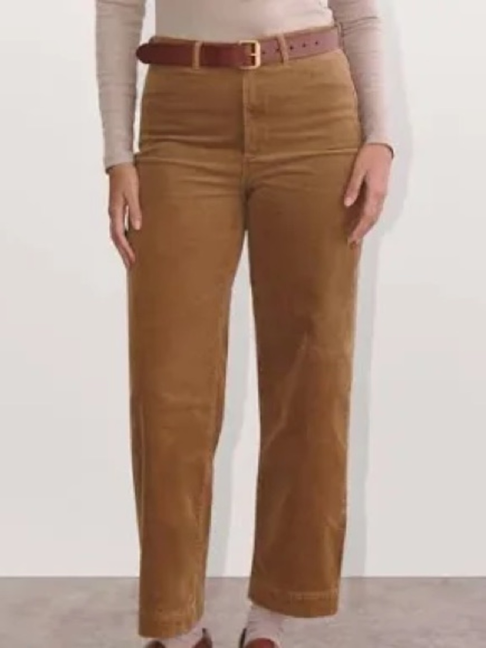 Everlane The Wide Leg Corduroy Pant in Toffee / Brown – Size 4